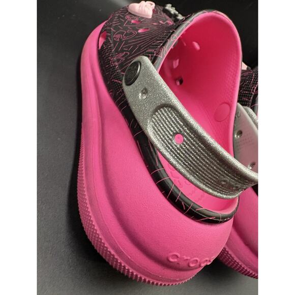 Crocs Barbie Crush Clog Women's Size 9 Mens 7 Limited Edition Black and Pink New - Picture 7 of 14